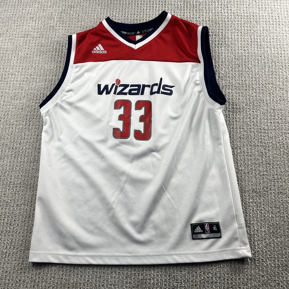 Adidas Washington Wizards Jersey Trey Burke #33 NBA Basketball Boys Youth XL